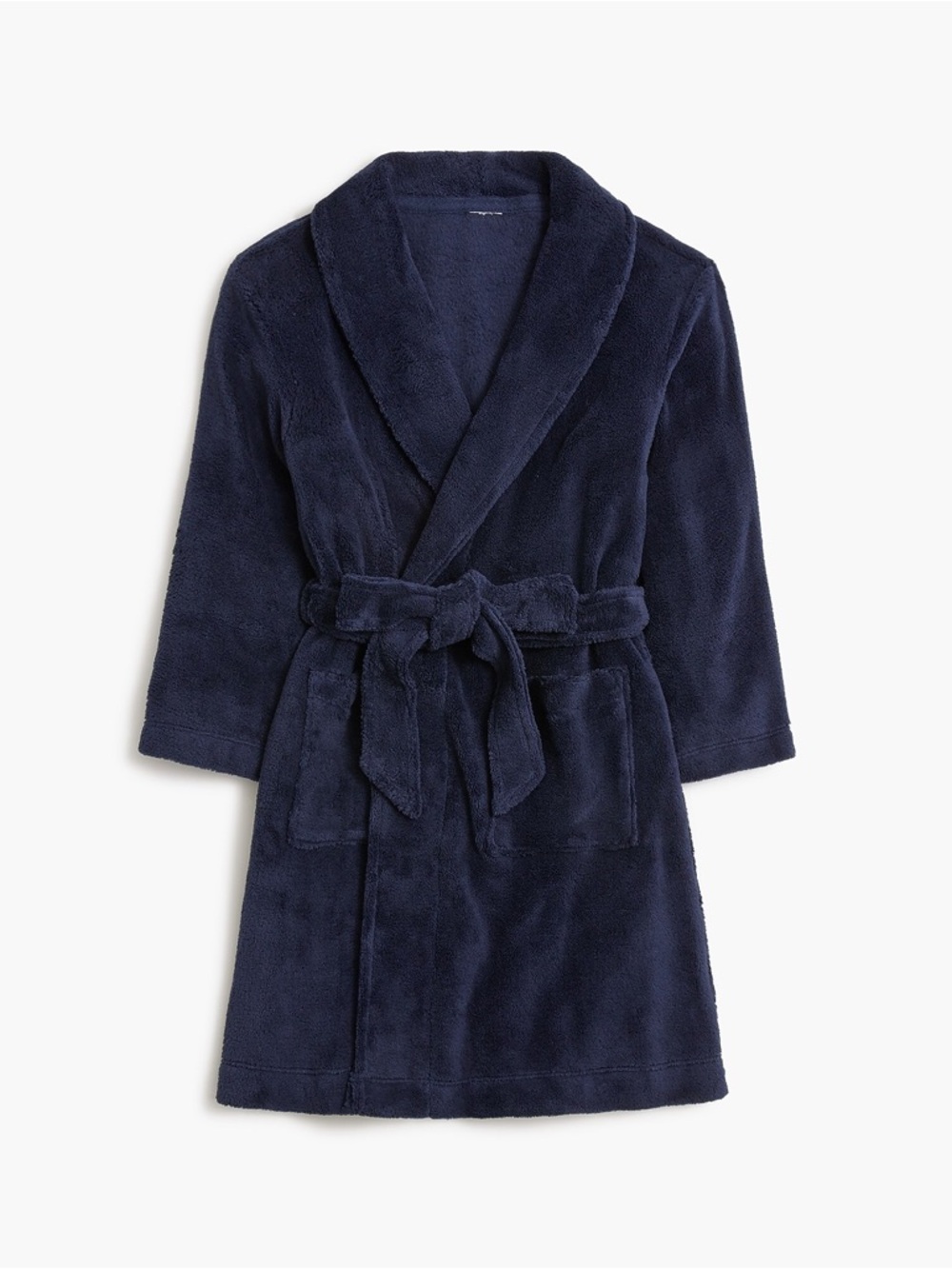 Crewcuts J. Crew Kids Plush Navy Robe